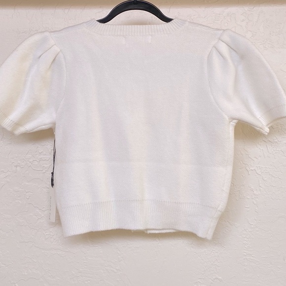 Threaded Leaf Coquette Knit Top 🎀 - Picture 4 of 4